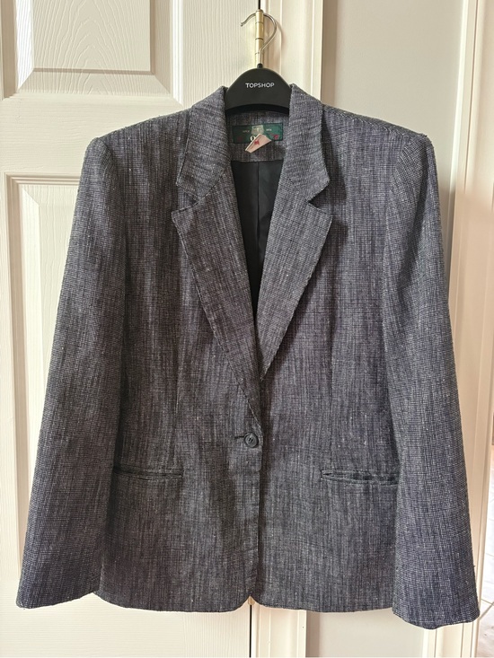 Orvis Jackets & Blazers - Vintage Orvis Made in USA Wool Silk Blend Blazer Jacket Size 10 Black & White